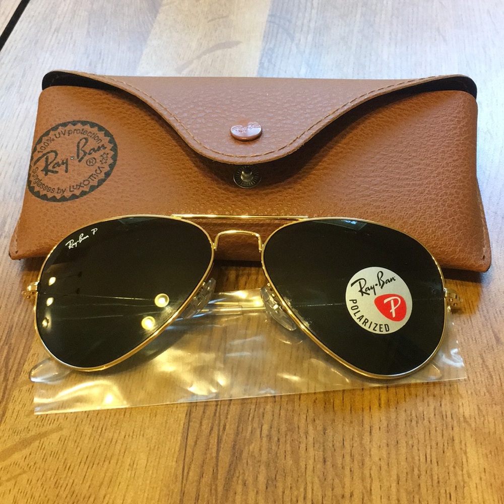 Ray-Ban Aviator RB3025 Polarized 55mm Sunglasses
